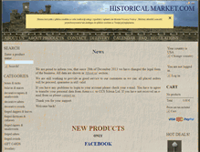 Tablet Screenshot of historicalmarket.com
